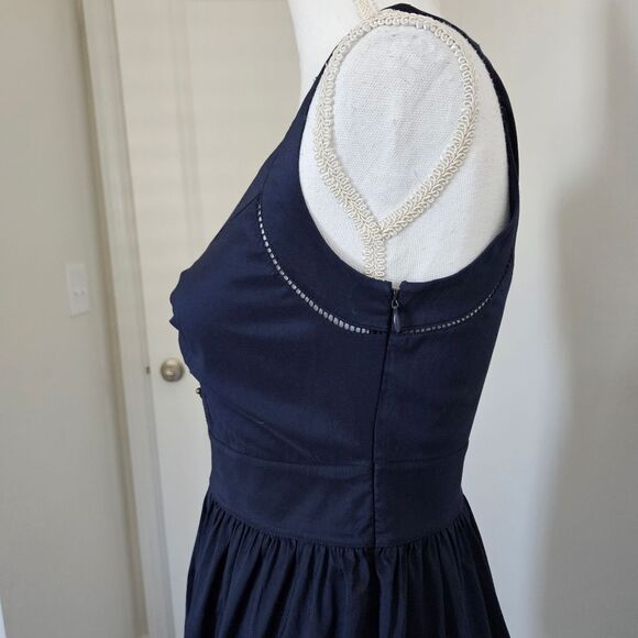 Diane von Furstenberg x Neiman Marcus Navy Sweetheart Dress – Size 4 - Picture 7 of 10